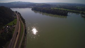 Gewässer Saxen - Aufnahme Drohne